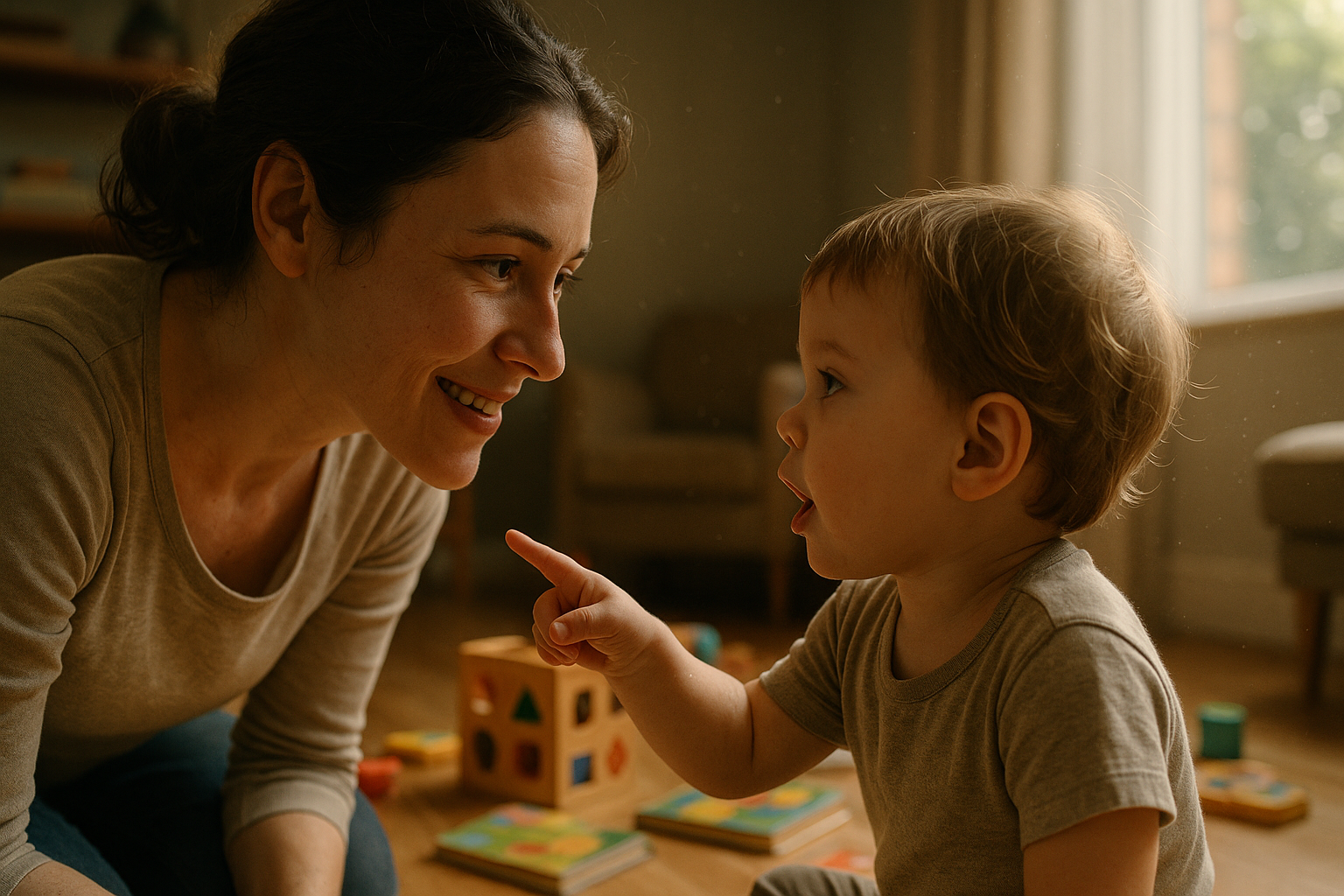 A conexão entre mãe e filho é essencial para superar o atraso na fala com afeto e estímulo diário.